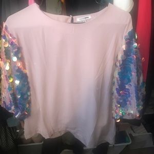 Fashion nova sequins sleeve top